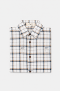 DISTRESSED PLAID SHIRT
