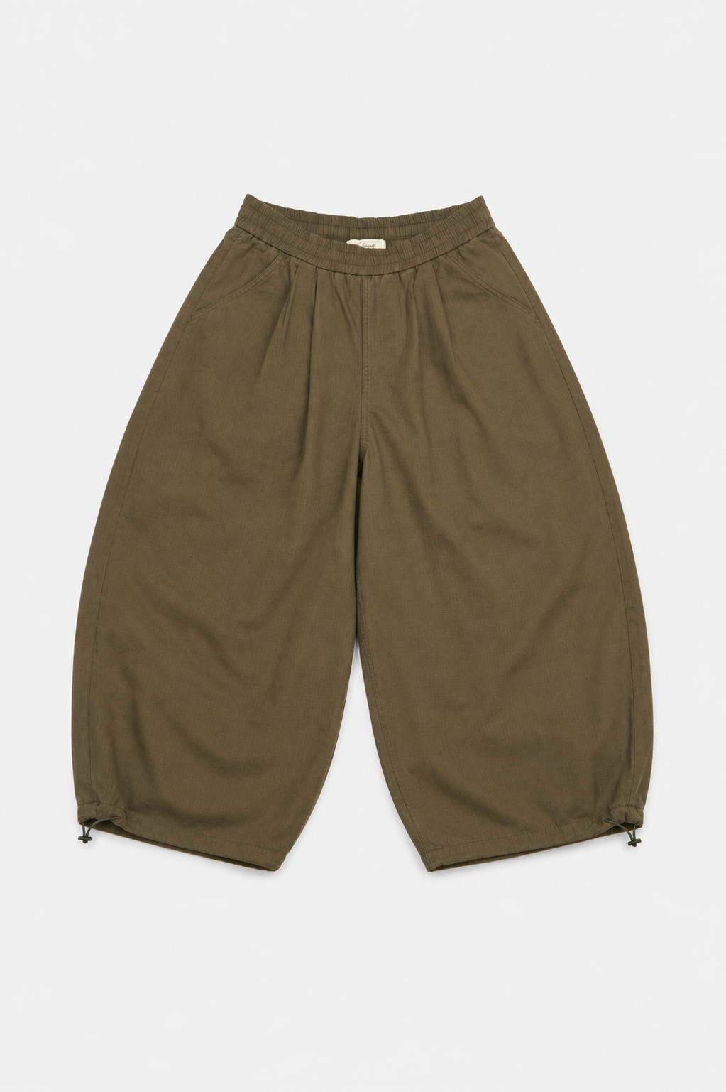 KHAKI BALLOON PANTS