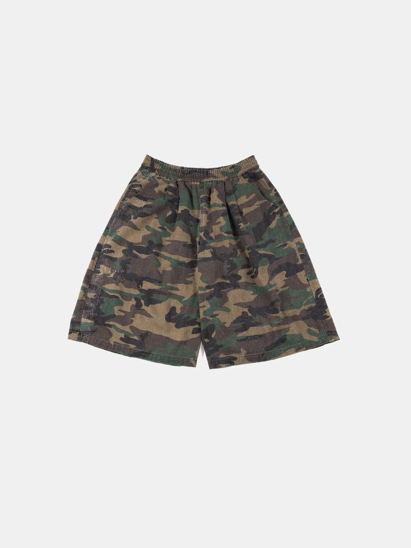 CAMO BALLOON SHORTS