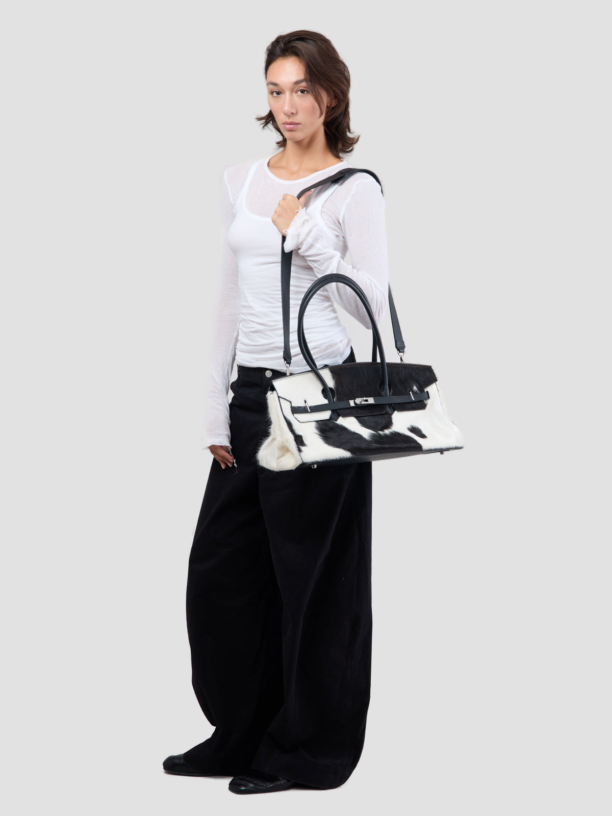 PONYHAIR DAY BAG - PINTO