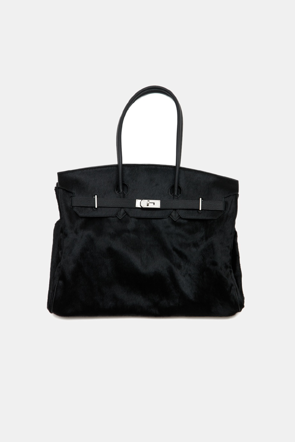 PONYHAIR TRAVEL BAG - NOIR