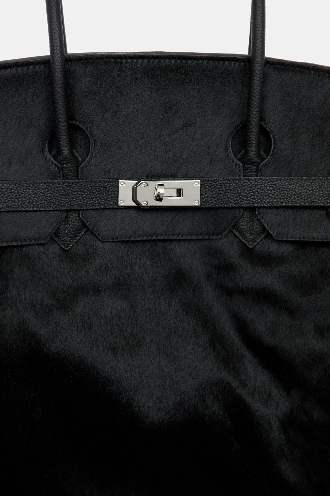 PONYHAIR TRAVEL BAG - NOIR