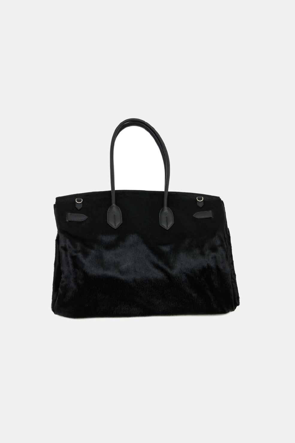 PONYHAIR TRAVEL BAG - NOIR