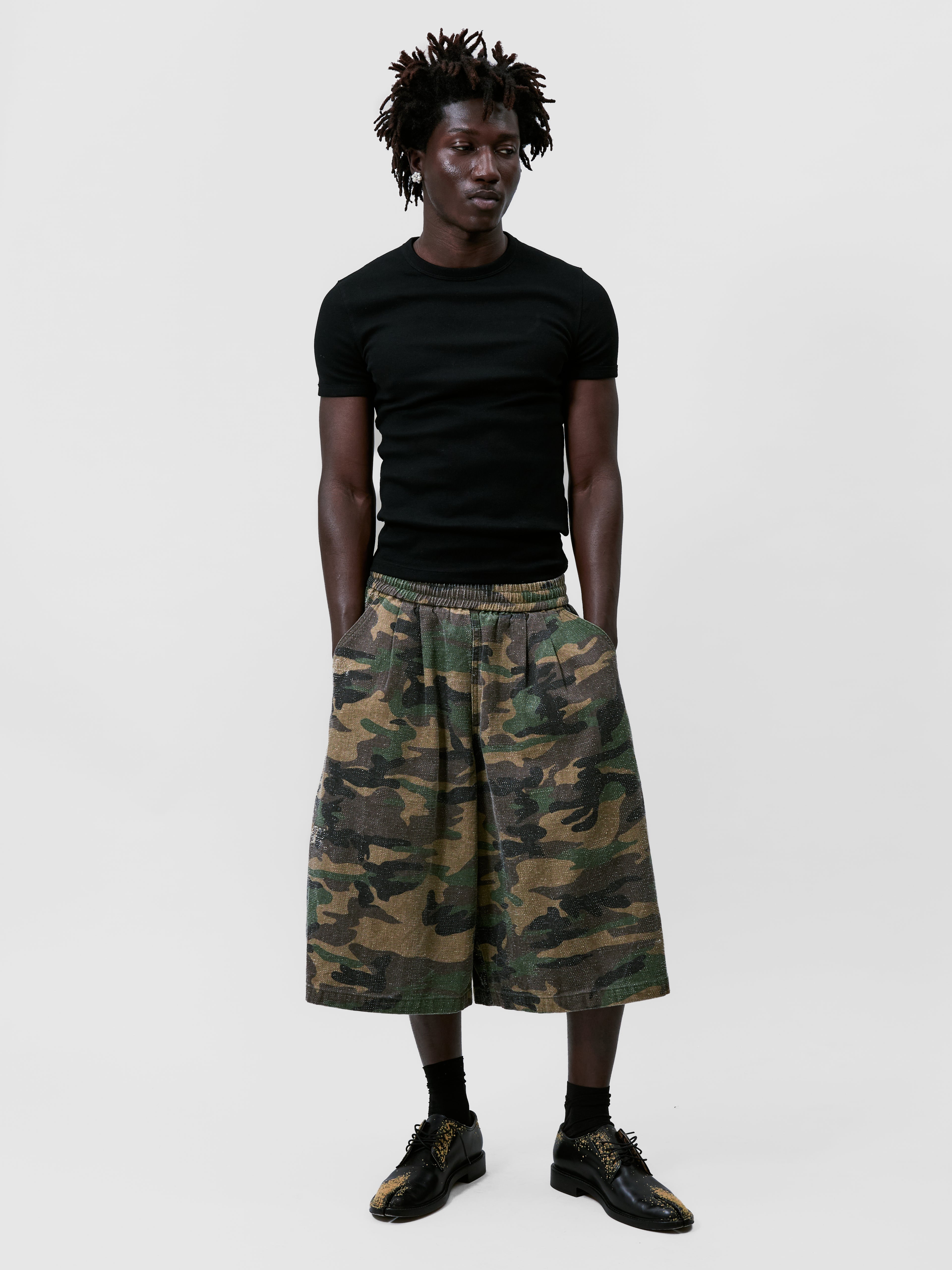 CAMO BALLOON SHORTS