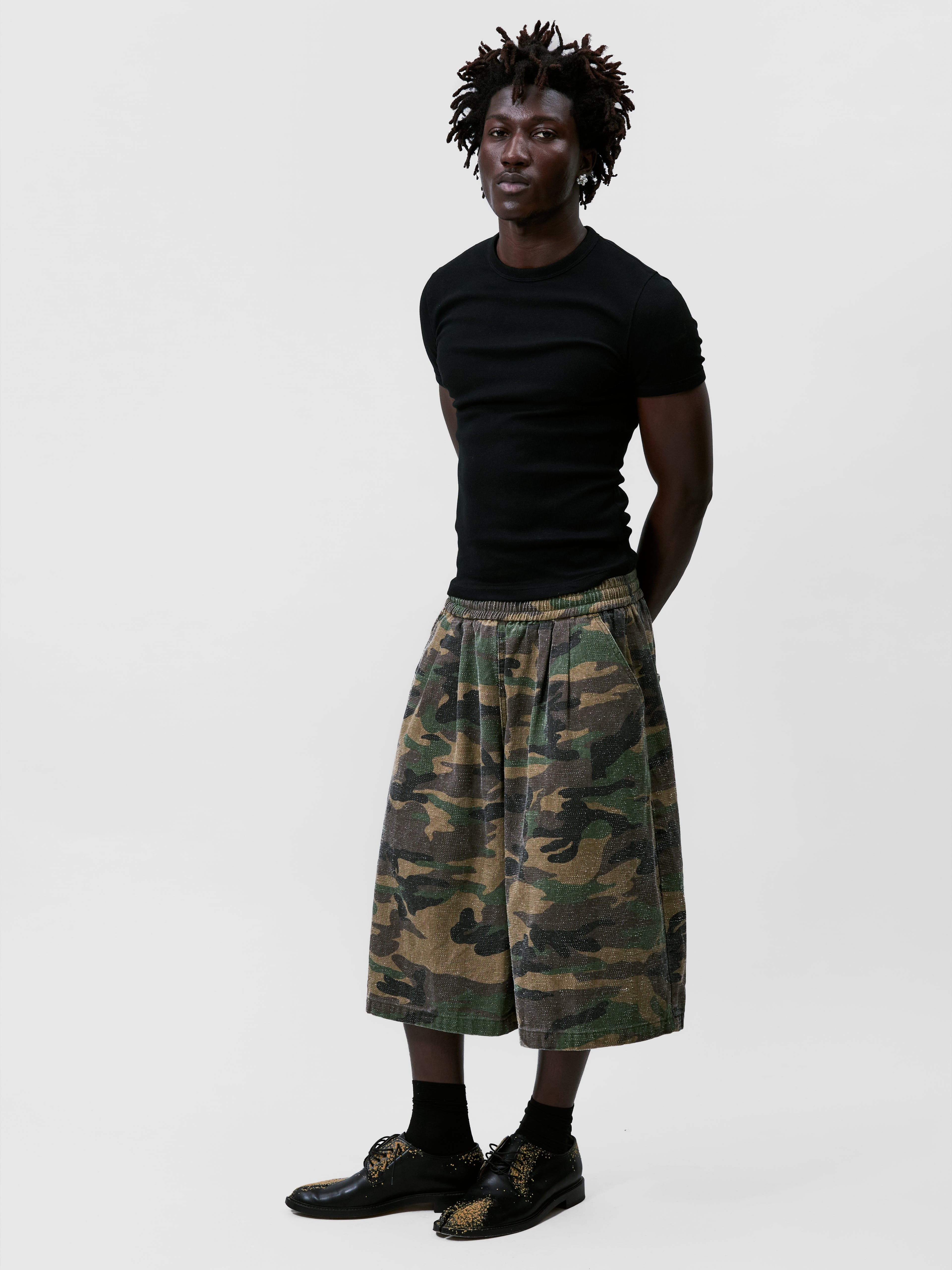 CAMO BALLOON SHORTS