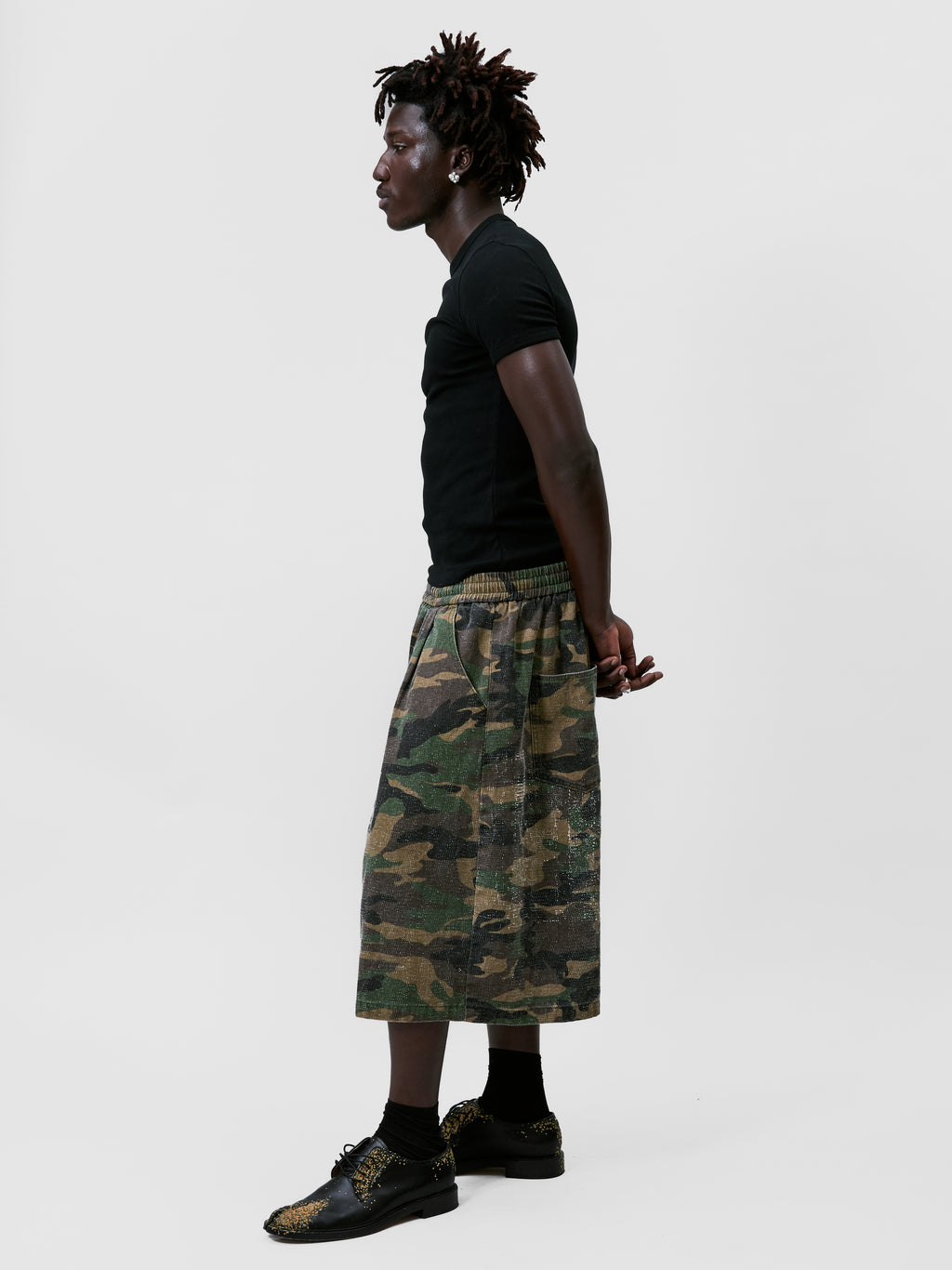 CAMO BALLOON SHORTS