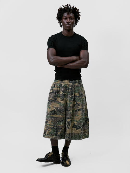 CAMO TEXTURED BALLOON SHORTS