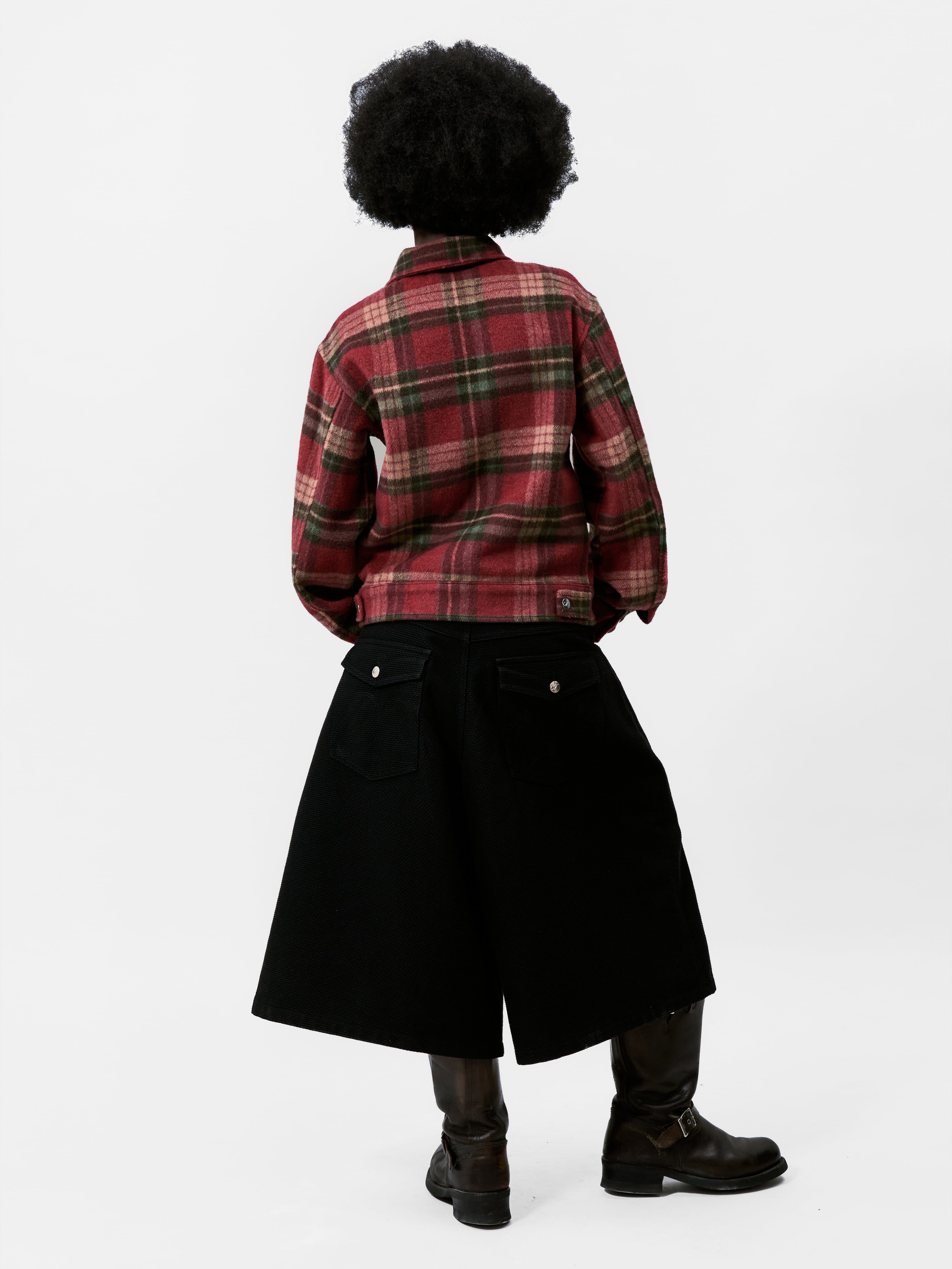 PLAID TRUCKER JACKET