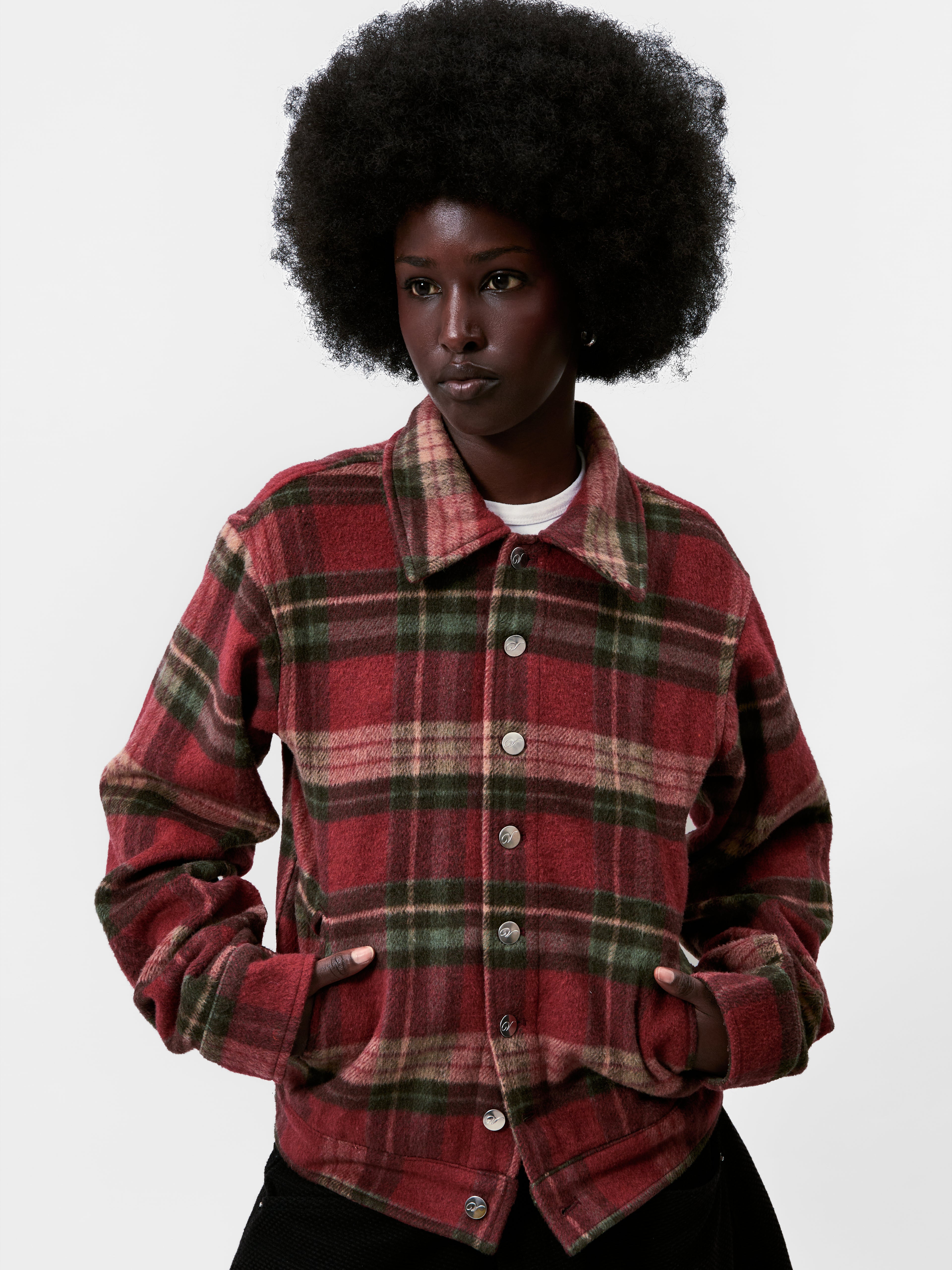PLAID TRUCKER JACKET