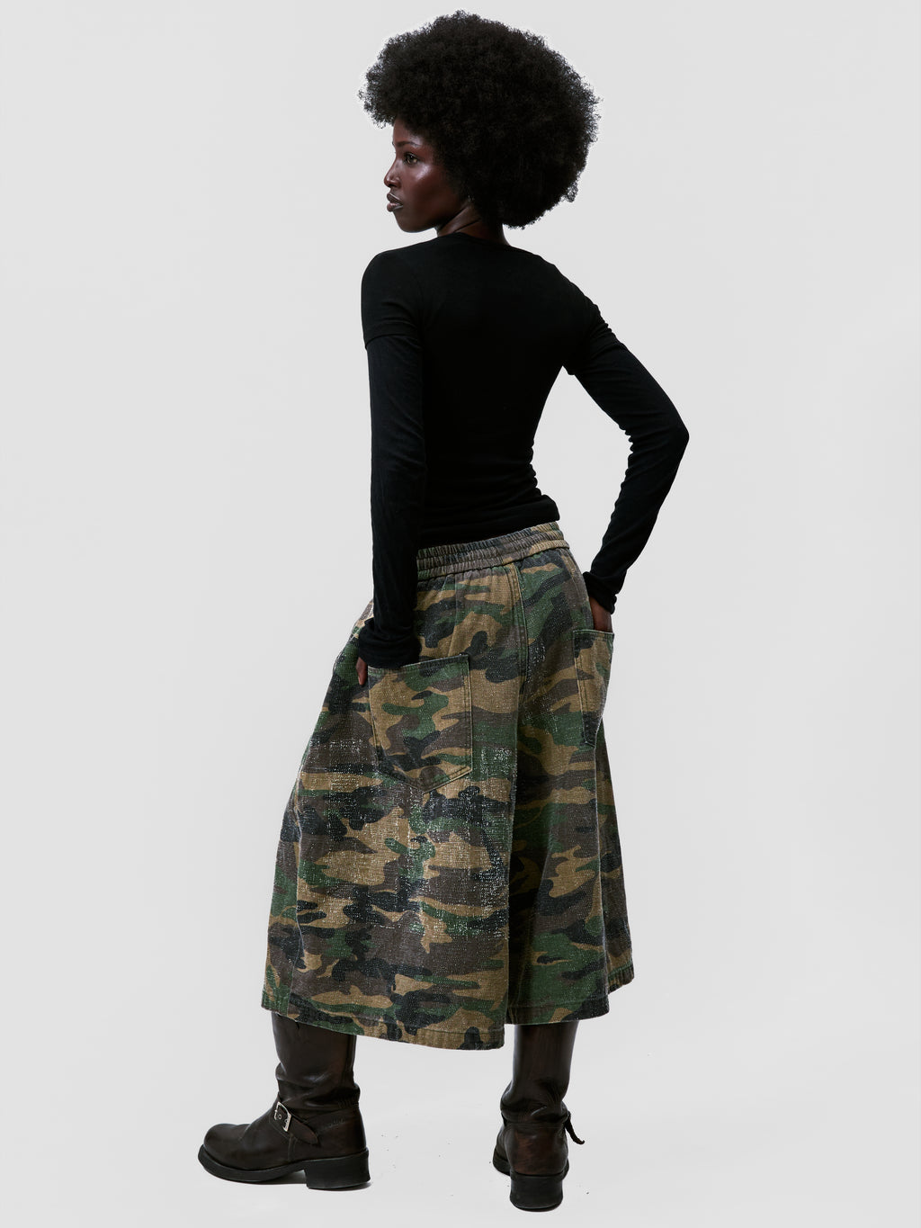 CAMO BALLOON SHORTS