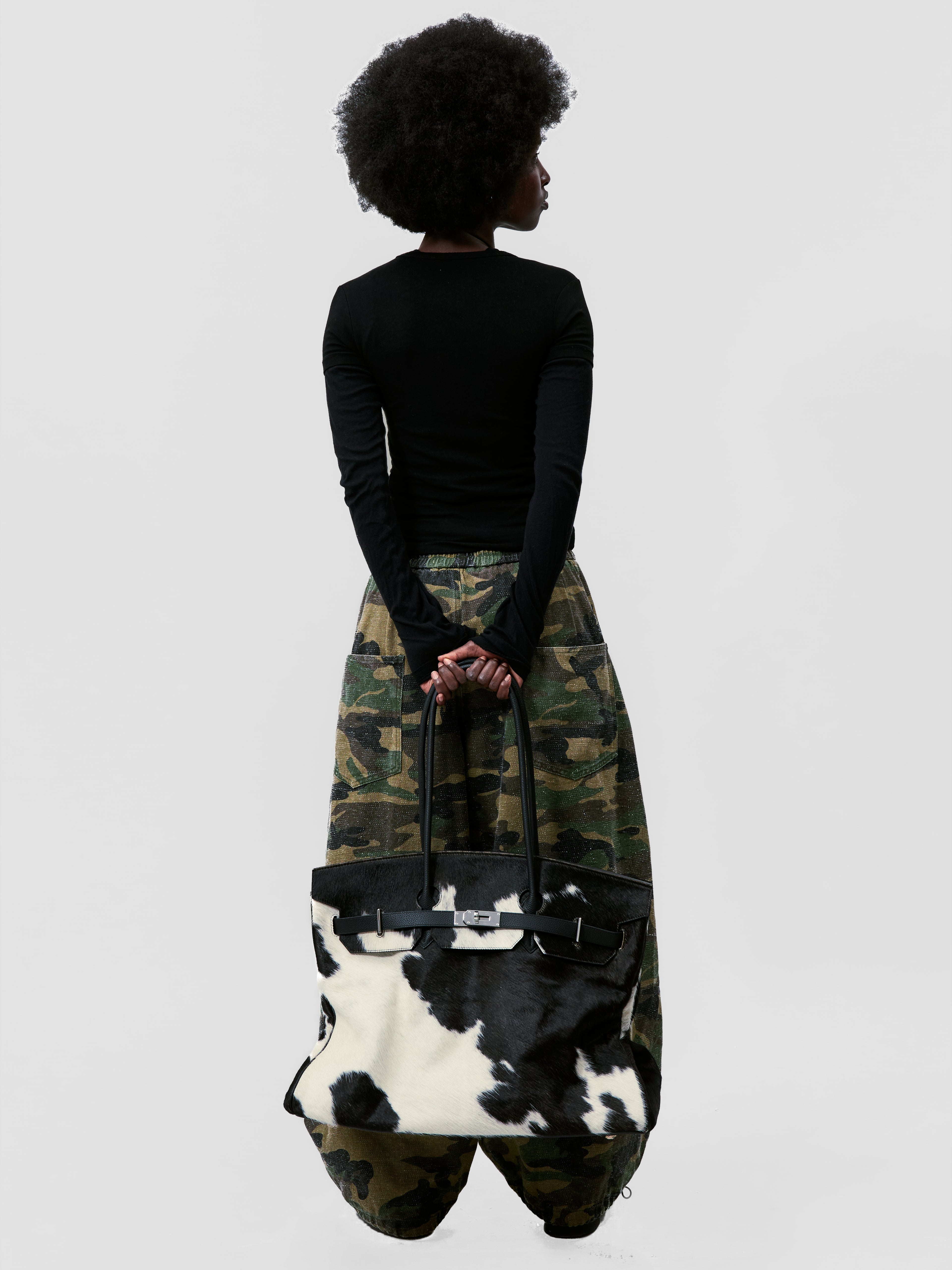 PONYHAIR TRAVEL BAG - PINTO