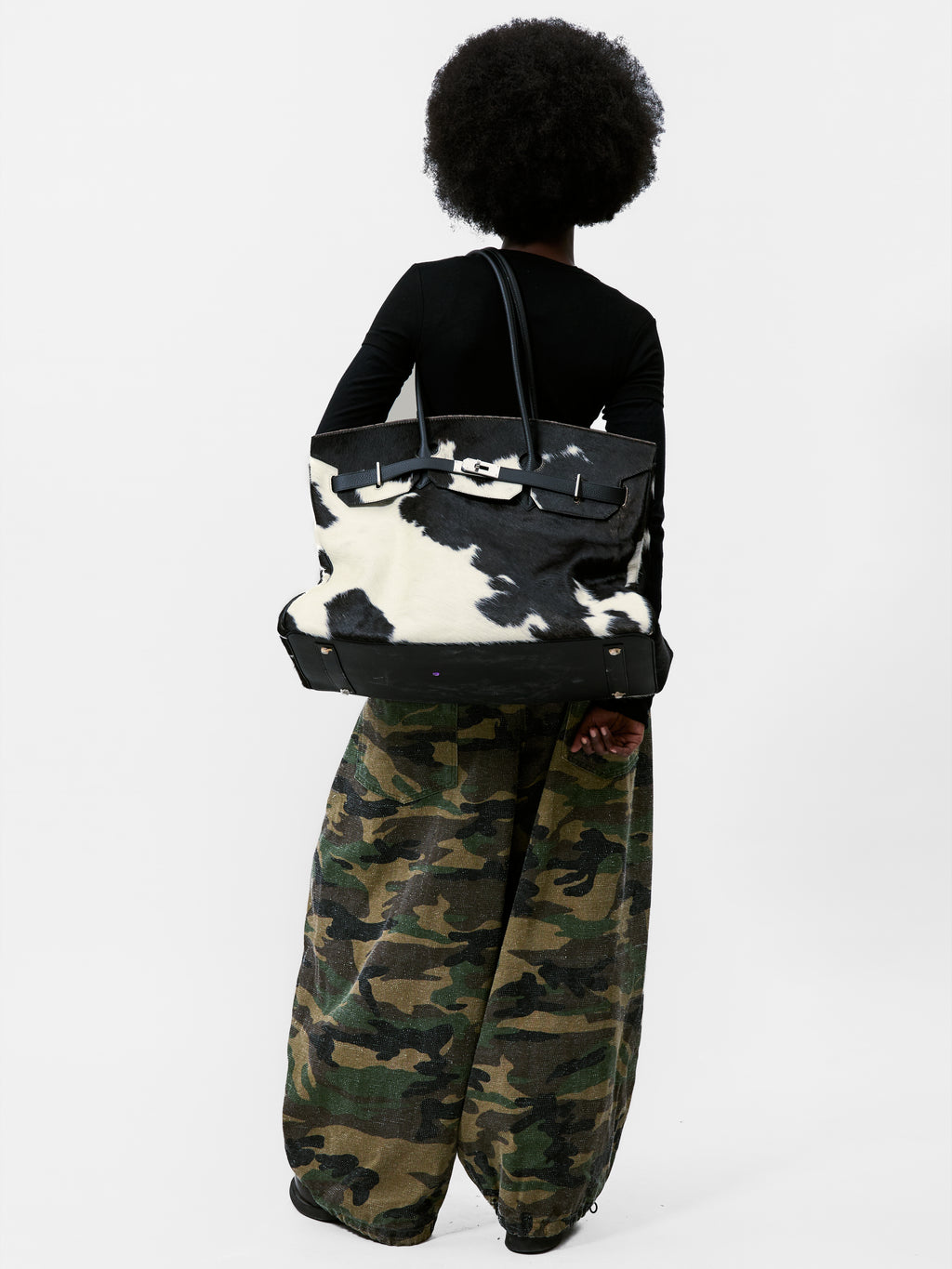 PONYHAIR TRAVEL BAG - PINTO