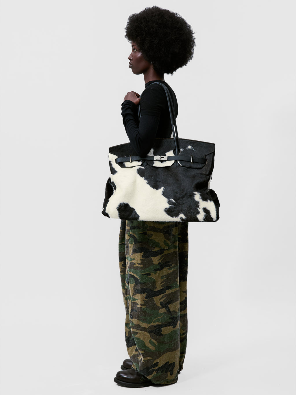 PONYHAIR TRAVEL BAG - PINTO