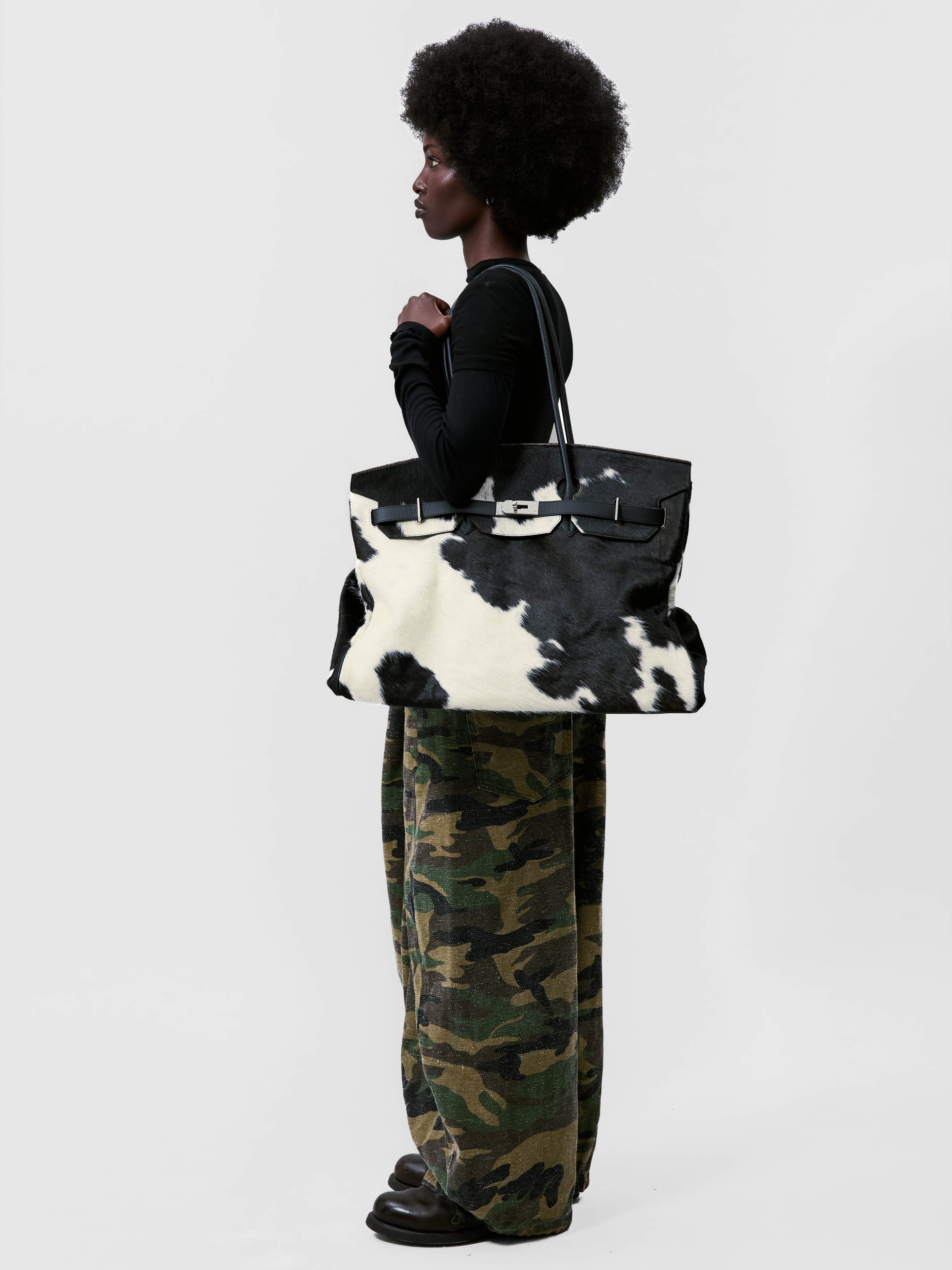 PONYHAIR TRAVEL BAG - PINTO