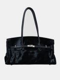 PONYHAIR DAY BAG - NOIR