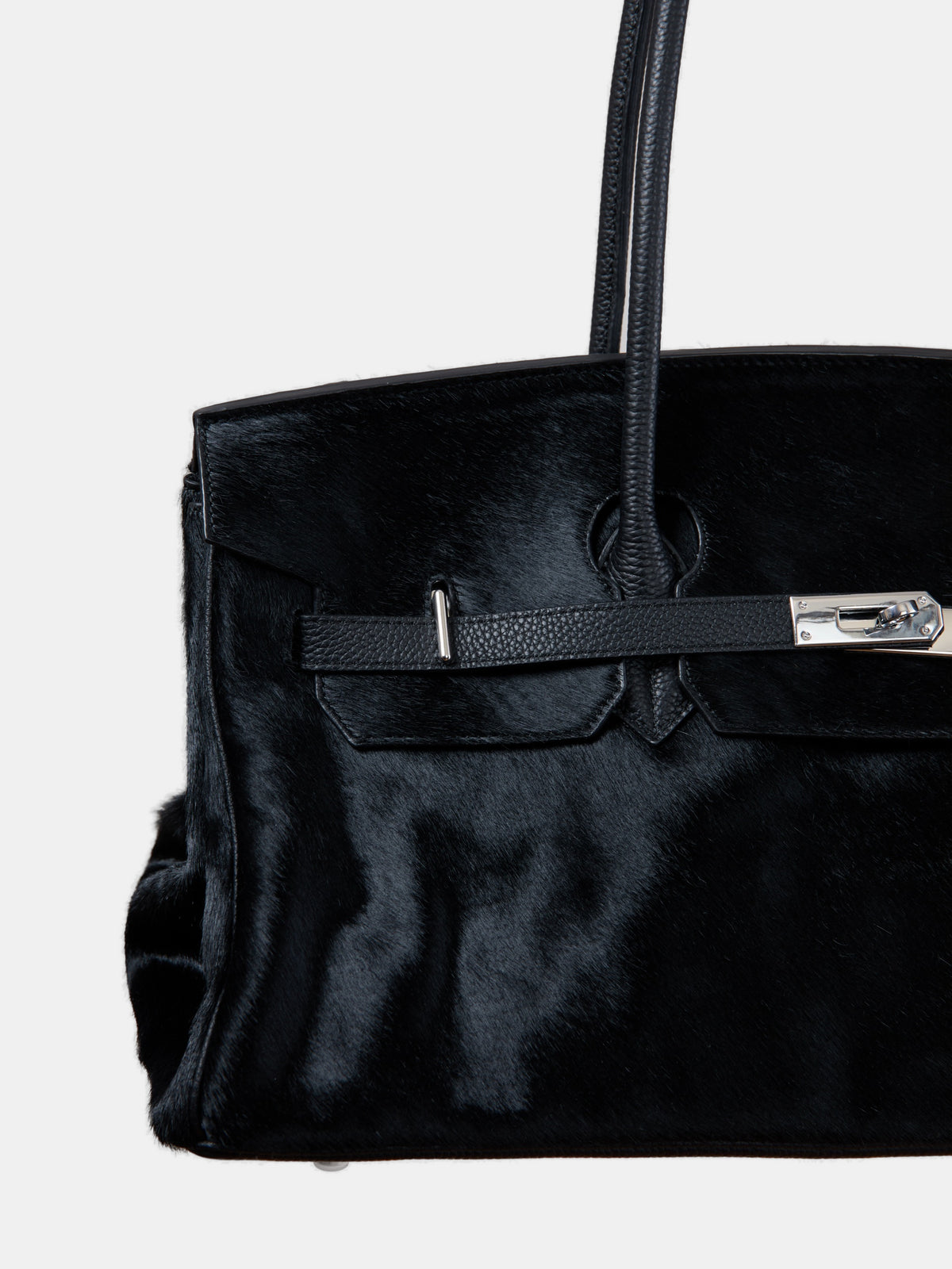 PONYHAIR DAY BAG - NOIR