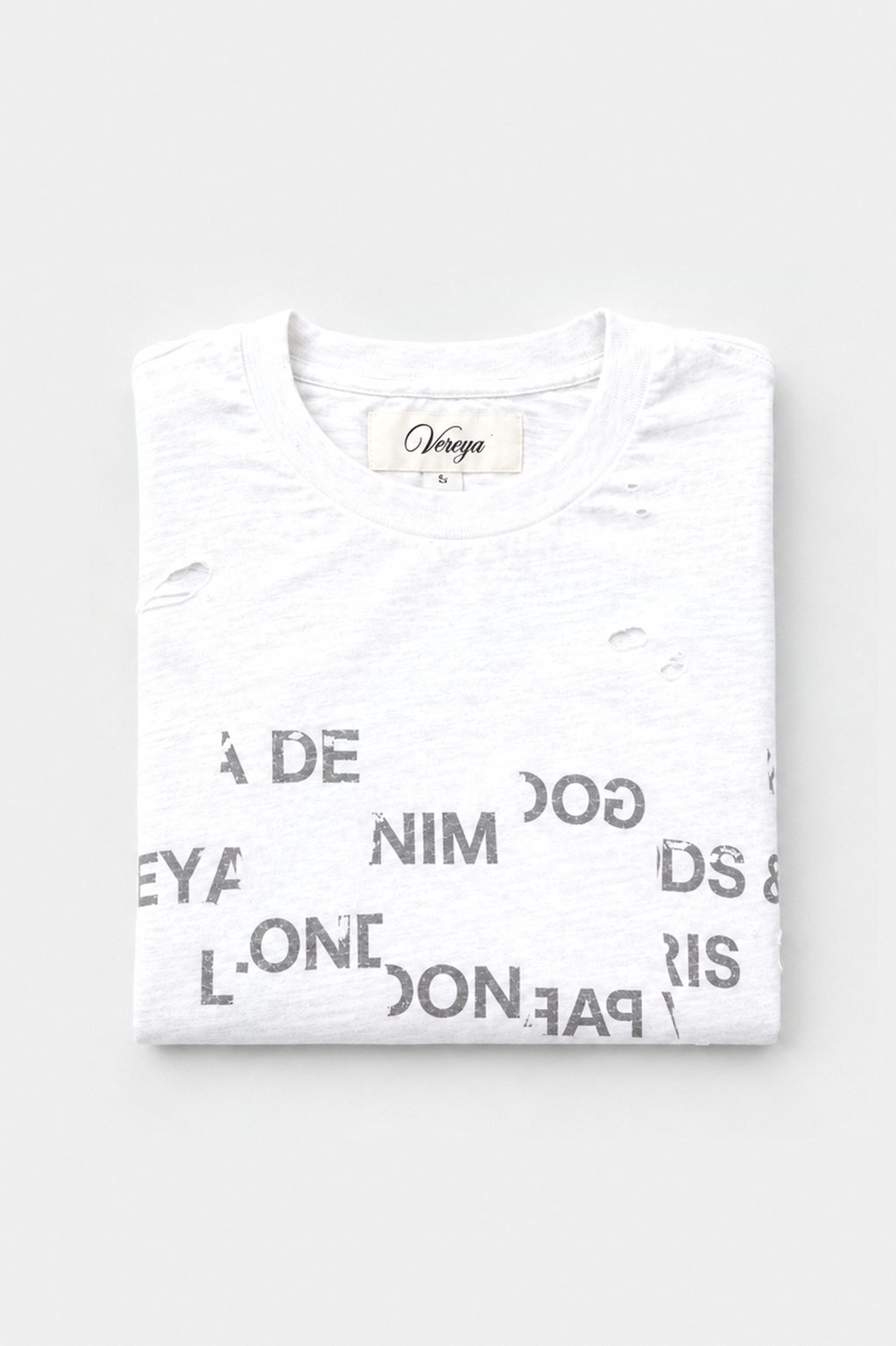 DISTRESSED LOGO TEE